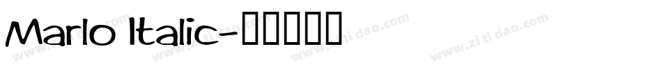 Marlo Italic字体转换